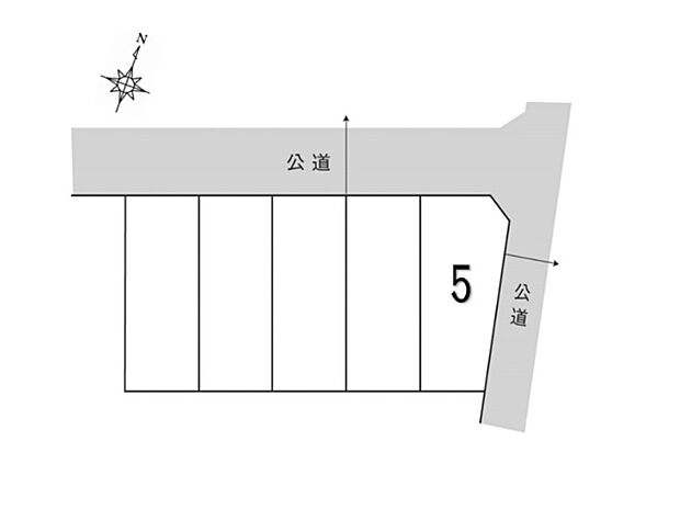 角地ならではの開放感と陽当たりの良さが魅力の区画。二方向から光と風を取り込めるため、明るく心地よい住空間を実現できます。