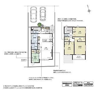 LDKの一角に設けられたカウンターは、デスクワークや子どものリビング学習のスペースとして活躍。家族の気配を感じやすいLDKに計画することで、自然とコミュニケーションが生まれる空間デザインとなっています。

※設計性能評価取得済 