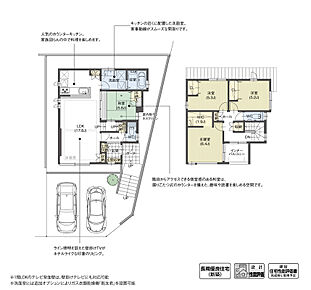 キッチンやダイニングから目が届く距離に小上がりの和室を配置。日常の家事をこなしながら、和室で遊ぶ子どもを見守ることができます。段差が生み出すちょっとした特別感が、遊び心をくすぐる空間に仕上げました。

※設計性能評価取得済 