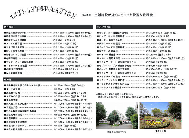 【ライフインフォメーション】
生活施設が近くに揃った快適な住環境◎