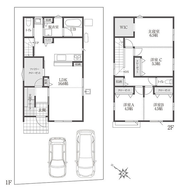 【間取図】４LDK＋３S（玄関クローク/WIC/ファミリークローゼット）