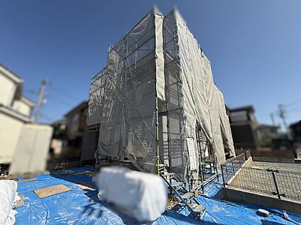 宅地内南から北東側に向かって撮影