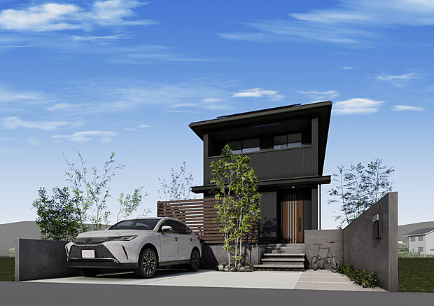 ※参考外観
清潔感のある外観が印象的。
シンプルで飽きのこないデザインが住まう人に心地よさを与えます。
建築条件やプランのご相談もお気軽にお問合せください!