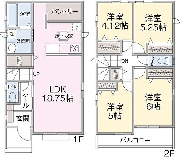 (A号棟)、価格4490万円、4LDK、土地面積173m2、建物面積93.15m2