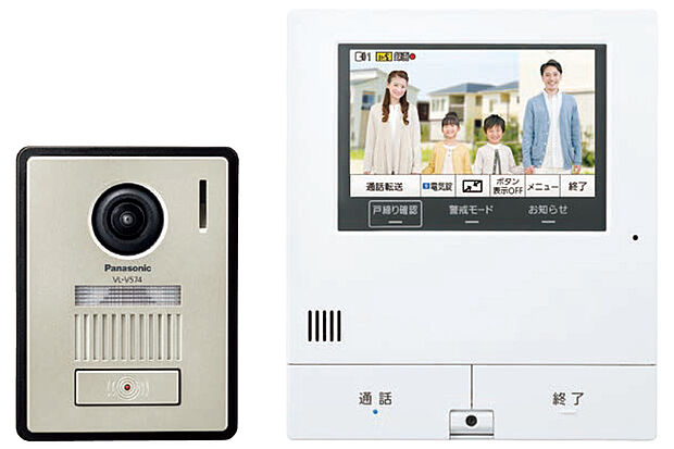 【【スマホで「外でもドアホン」】】約5型ワイドタッチパネル液晶、外出中でもスマホで来客対応ができるワイヤレスモニター付きテレビドアホン。スマートフォン連動で家族の「安心」「安全」な暮らしを守るアイテムです。
