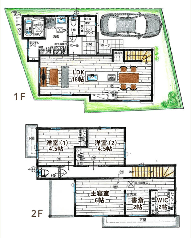 【M号地】女性目線の建売住宅　1階にファミクロなど家事動線◎