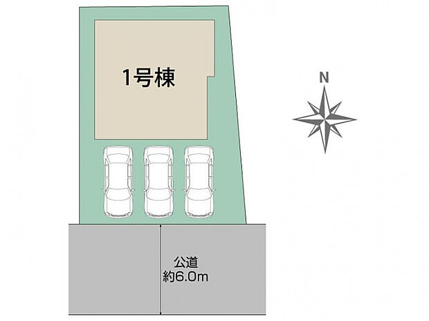 上尾市小泉3丁目1棟 区画図