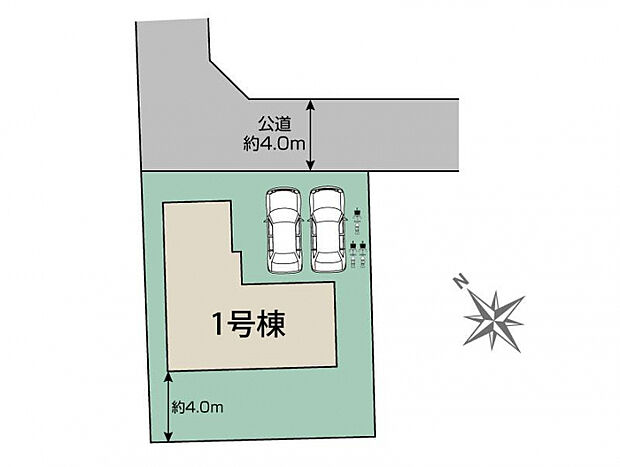 宮代町学園台1丁目1棟 区画図
