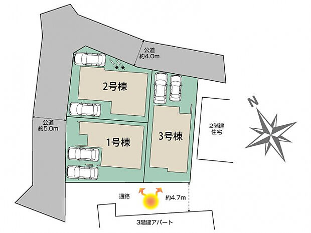 さいたま市桜区大久保領家3棟 区画図
