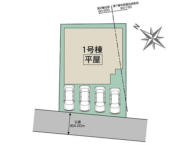 上尾市上平中央2丁目1棟 区画図