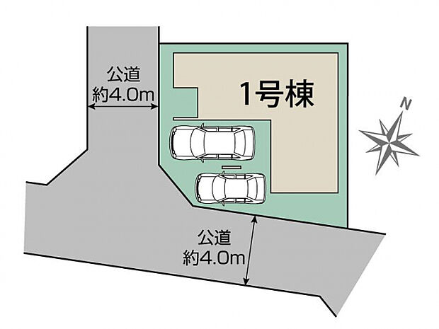草加市弁天2丁目1棟 区画図