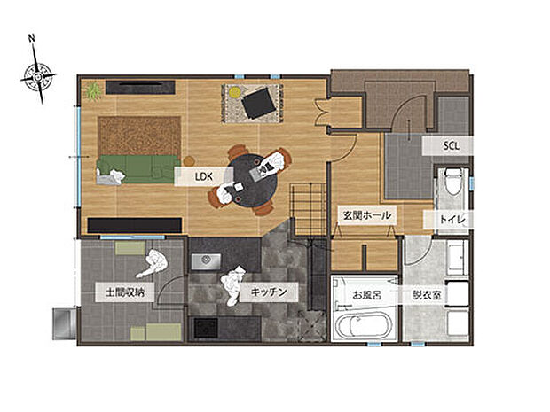 1階間取り図