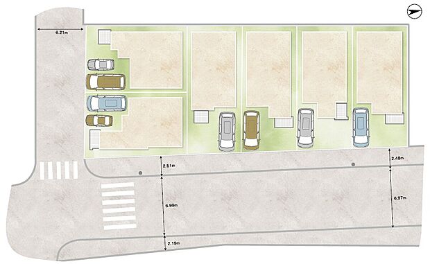 【-】敷地面積約28.73坪~約30.85坪!こども園や小学校が徒歩3分圏内に揃うロケーション◎2沿線3駅利用可能で大阪都心へのアクセスに優れた、ファミリーにおすすめの住環境です。