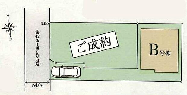 道路より奥まった区画なため小さいお子様も安心。プライバシーが守られ落ち着いた住環境が魅力♪