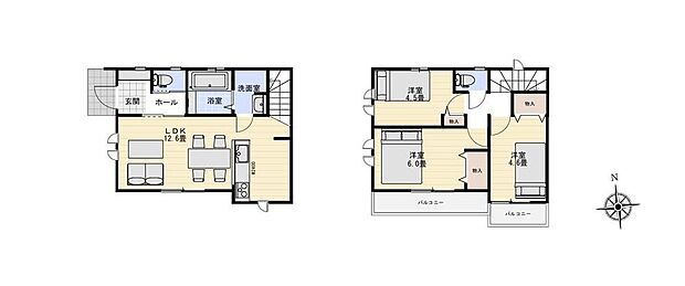 (A号棟)、価格5190万円、3LDK、土地面積84.11m2、建物面積67.28m2