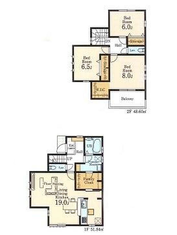 (１号棟)、価格5780万円、3LDK、土地面積121.56m2、建物面積100.44m2