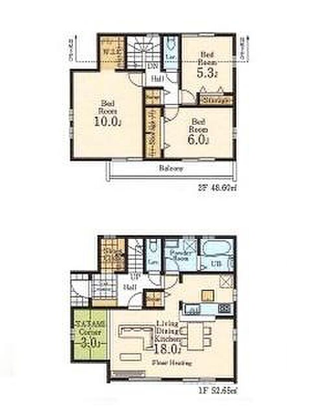 (２号棟)、価格5980万円、3LDK、土地面積123.45m2、建物面積101.25m2