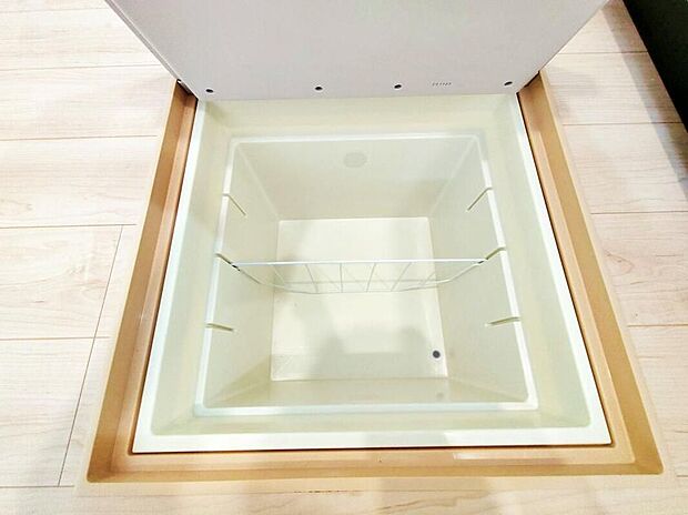 【収納】１号棟あると嬉しい床下収納は使用頻度の少ないものや、見せたくないものの収納に◎