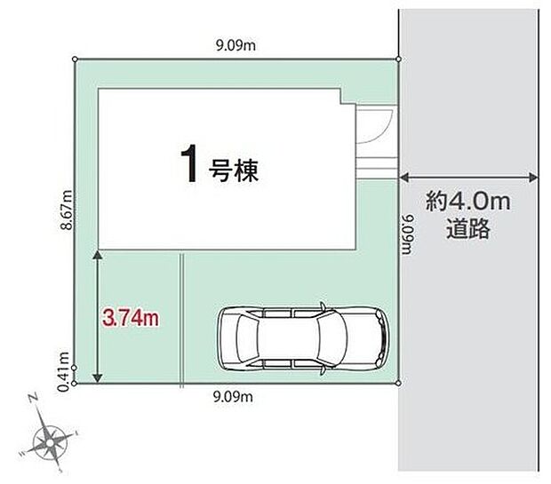 【全体区画図】車の往来が少ないため、ご自分のペースで駐車できます。小さなお子様のいるご家庭も安心ですね♪