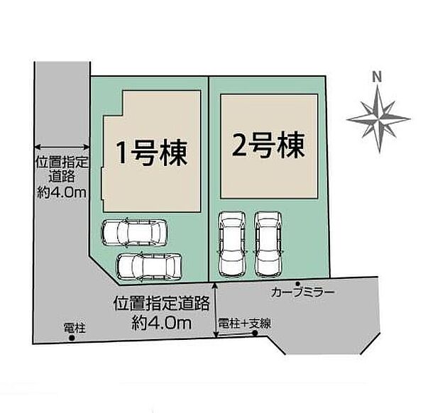 【全体区画図】車種により2台駐車可能なカースペース完備♪
住環境良好な人気の低層住居専用地域に立地しております。守られた環境は、お子様との暮らしにもおすすめです。