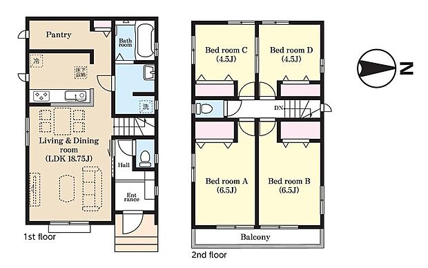(A号棟)、価格3790万円、4LDK、土地面積121.09m2、建物面積93.57m2