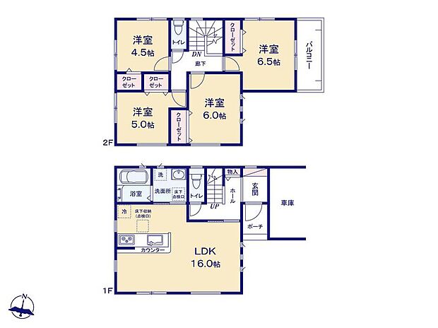 (1号棟)、価格4380万円、4LDK、土地面積103.3m2、建物面積98.82m2