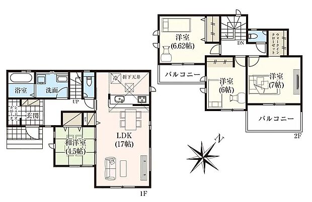 (1号棟)、価格4790万円、4LDK、土地面積179.03m2、建物面積102.88m2