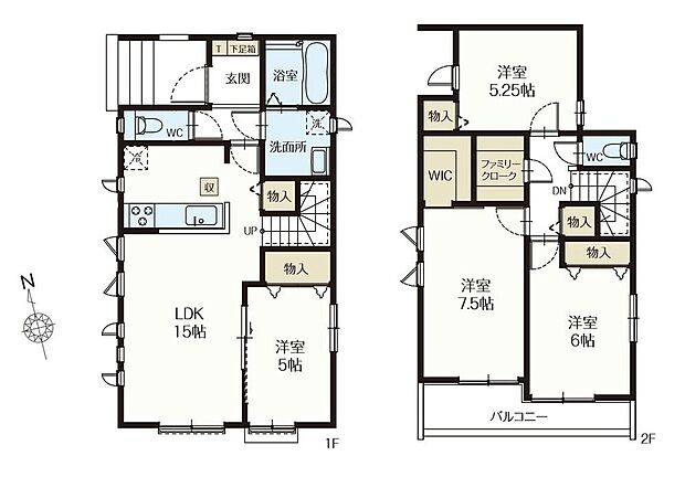(A号棟)、価格4790万円、4LDK、土地面積100.02m2、建物面積96.05m2

