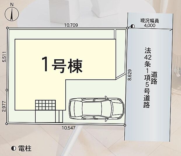 ≪全体区画図≫
カースペース1台分♪