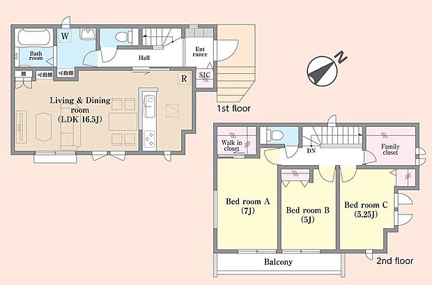 (A号棟)、価格4390万円、4LDK、土地面積98.66m2、建物面積88.6m2