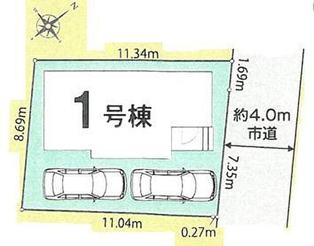 閑静な住宅地☆カースペースは2台分ご用意。空いたスペースは駐輪場としてもお使いいただけます◎