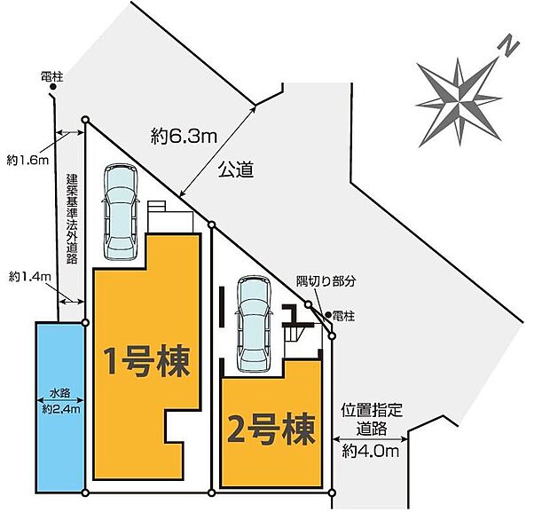 閑静な住宅地☆カースペースご用意。空いたスペースは駐輪場としてもお使いいただけます◎