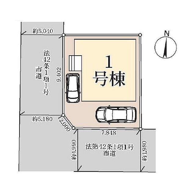 閑静な住宅地☆カースペースは2台分ご用意。空いたスペースは駐輪場としてもお使いいただけます◎