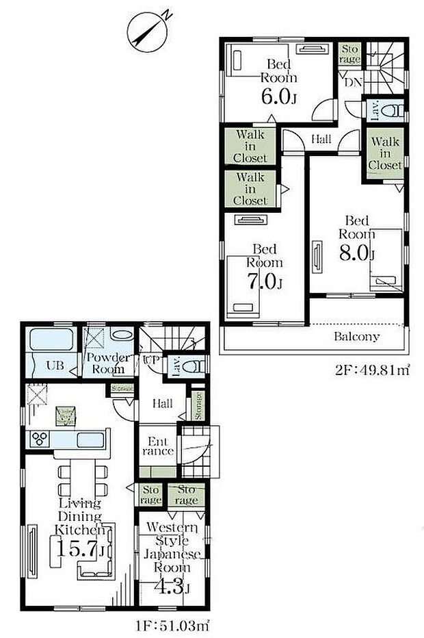 (1号棟)、価格3980万円、4LDK、土地面積100.04m2、建物面積100.84m2