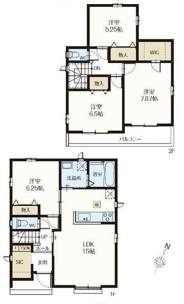 (C号棟)、価格3790万円、4LDK、土地面積119.52m2、建物面積99.57m2