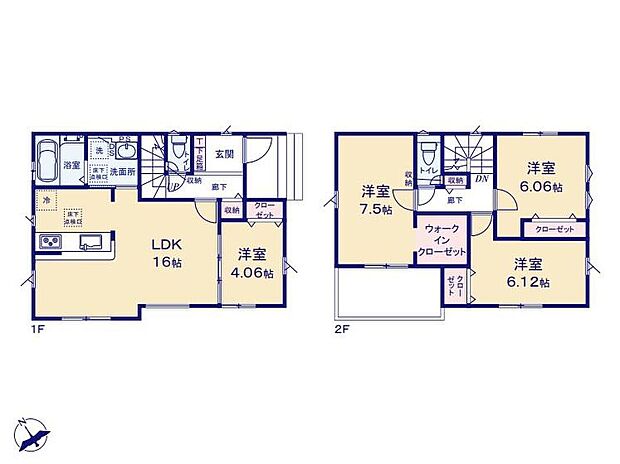 (1号棟)、価格3499万円、4LDK、土地面積98.16m2、建物面積95.84m2