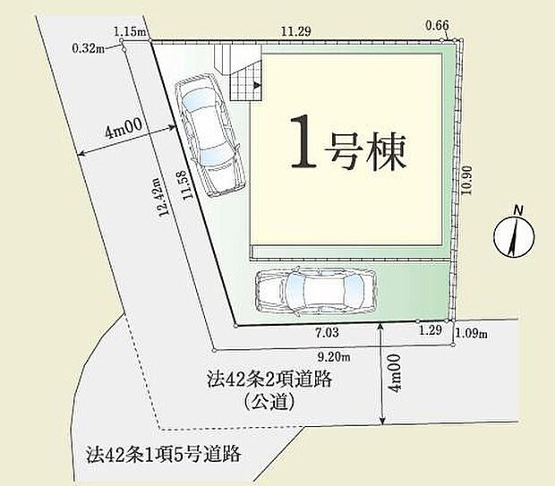 閑静な住宅地☆カースペースは２台ご用意♪空いたスペースは駐輪場としてもお使いいただけます◎