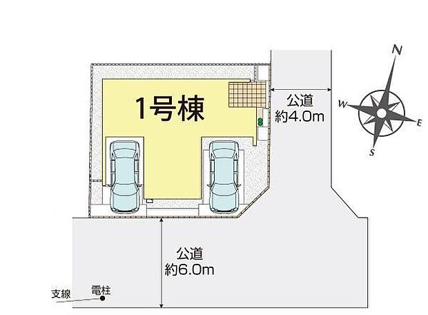 閑静な住宅地☆カースペースは2台分ご用意。空いたスペースは駐輪場としてもお使いいただけます◎