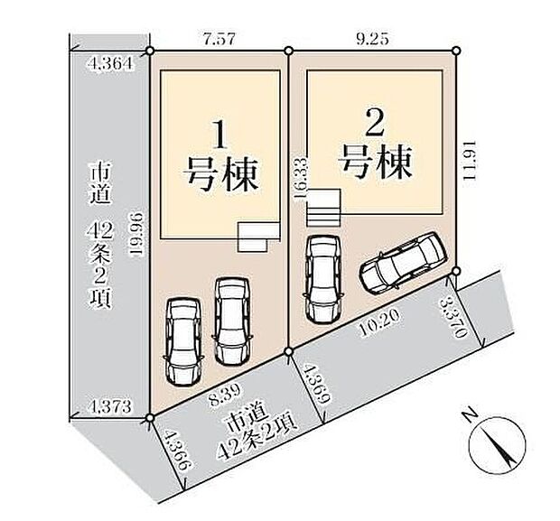 お車2台分の駐車スペースをご用意しておりますので、空いたスペースにはご家族の自転車の駐輪も可能です♪