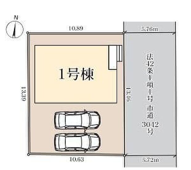◆前面5.7ｍで駐車もしやすい落ち着いた住宅街♪