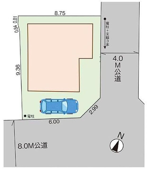 閑静な住宅地☆カースペースご用意。空いたスペースは駐輪場としてもお使いいただけます◎