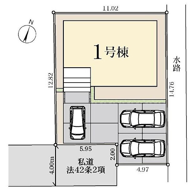 閑静な住宅地☆駐車スペースは3台分♪