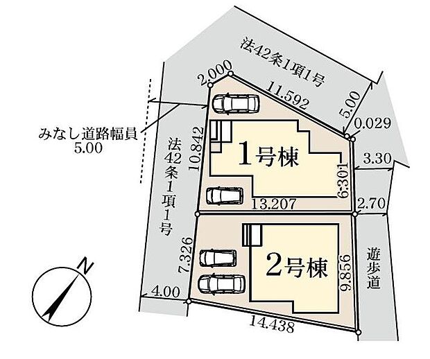 閑静な住宅地☆駐車スペースは2台分♪