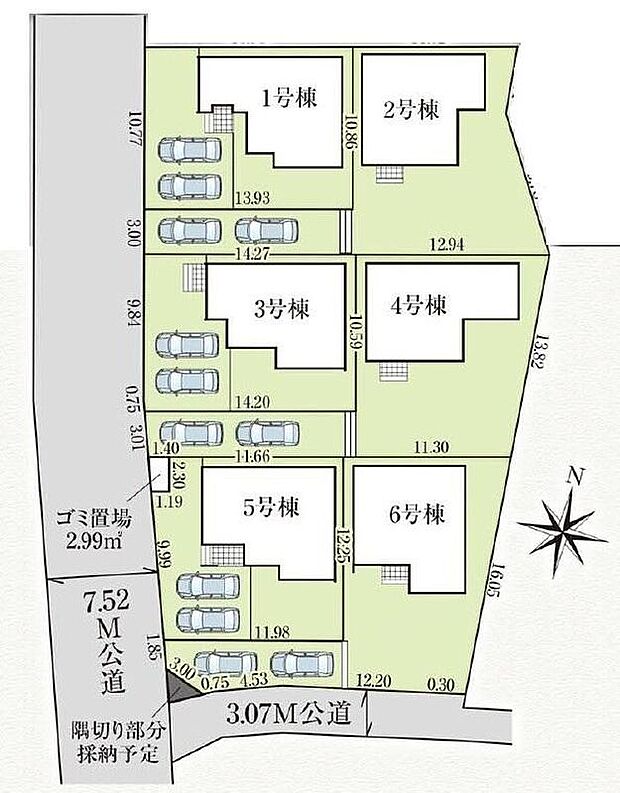 閑静な住宅地☆カースペースは2台分ご用意。空いたスペースは駐輪場としてもお使いいただけます◎