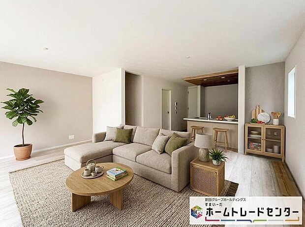 ◆LDKはご家族みんなが揃う大切な空間です♪テーブルやソファ、カーテン選び、レイアウトを考えるのも楽しいですね♪笑顔溢れる楽しい暮らしをイメージしながらご見学ください♪※本家具はCGとなります