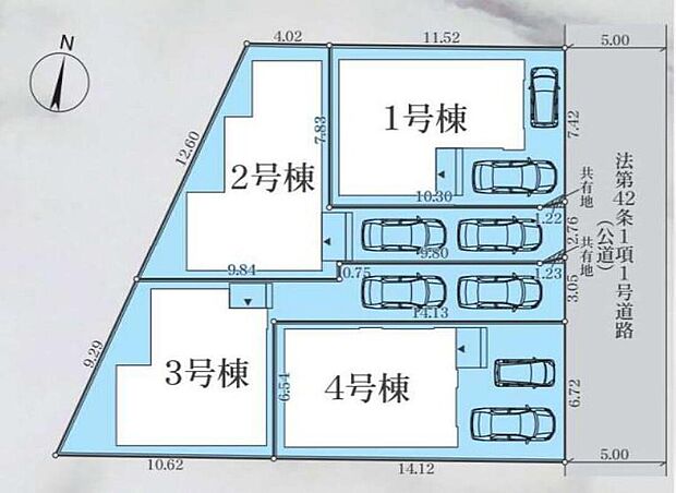 閑静な住宅地☆カースペースは2台分ご用意。空いたスペースは駐輪場としてもお使いいただけます◎