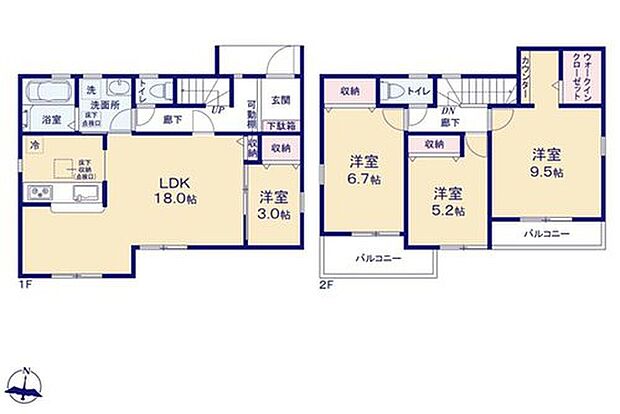 【4LDK】●効率的でストレスのない家事動線。水回りが集中しており、移動がスムーズです♪
●隣り合う洋室を開放すれば、ひときわ広々とした空間になるリビングダイニング
●たっぷり収納できるWIC付