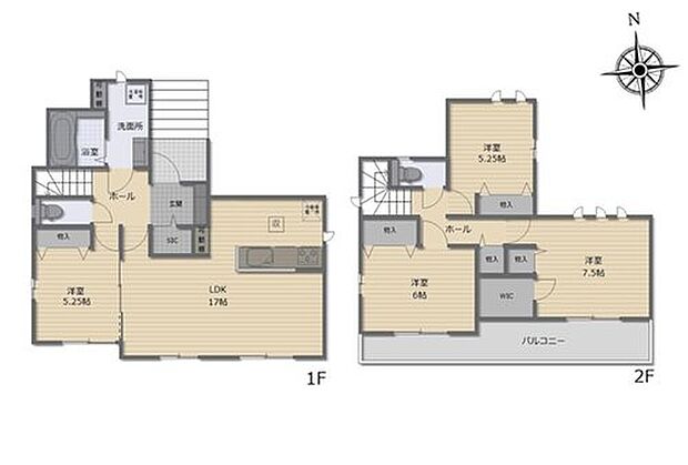 【A区画】土地価格:3992万円
プラン建物価格:1598万円
プラン間取り:4LDK
土地面積:195.29m2
プラン建物面積:101.43m2
間取り補足:●南バルコニーで陽当たり良好♪