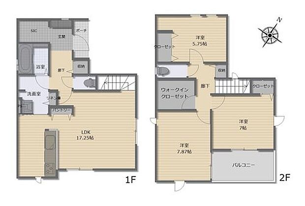 【1区画】プラン建物価格 1790万円
プラン間取り 3LDK
土地面積 111.63m2
プラン建物面積 97.92m2