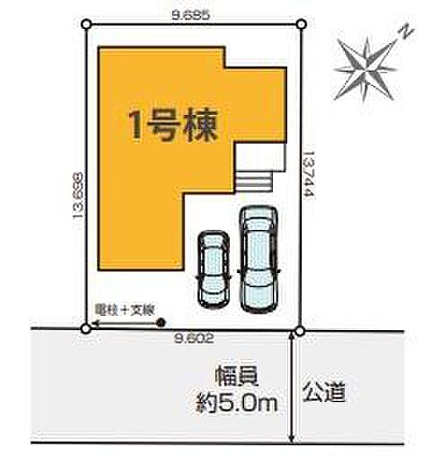 【全体区画図】閑静な住宅地☆
カースペースは車種により2台分ご用意！
空いたスペースは駐輪場としてもお使いいただけます◎